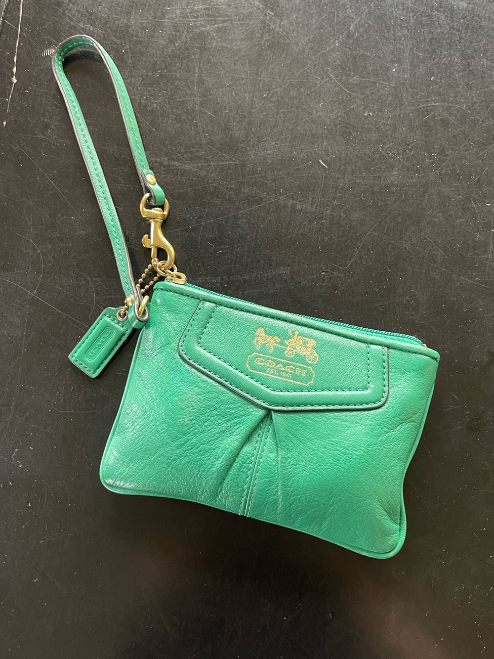 Coach Madison Leather Wristlet Pouch